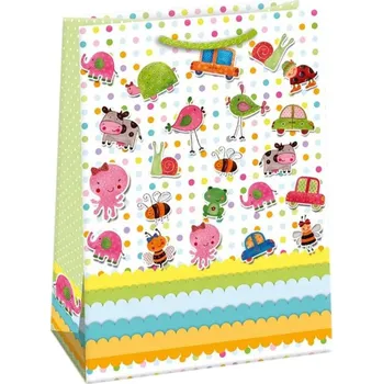 Taška dárková dětské obrázky 23x32cm papírová