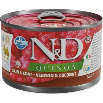 Krmivo pro psa KONZERVA N&D DOG QUINOA VENISON & COCONUT 140g-KS