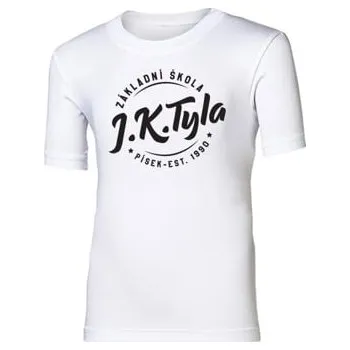Chlapecké tričko Triko dětské bambus bílá ZŠ J.K.TYLA bílá B 164/170