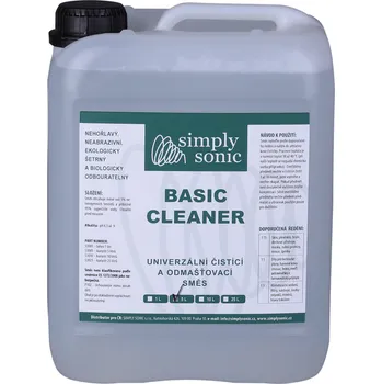 Čisticí prostředek Čistící koncentrát SIMPLY SONIC Basic Cleaner Balení: 5 litrů