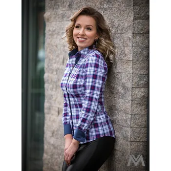 Dámská košile Károvaná dámská košile Slim Fit VS-DK1873, VELIKOST L