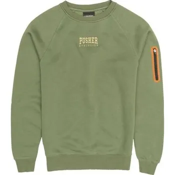 Pánská mikina Mikina Pusher Athletics Zip Sweater - olivová, XXL (cs, Pusher Athletics)