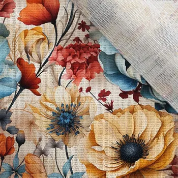 Len 130g květiny tmavé 93