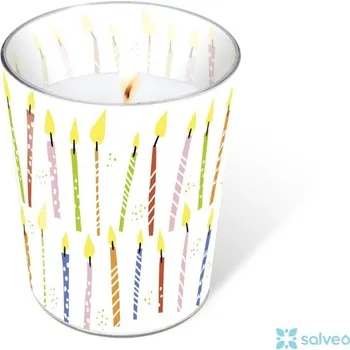Svíčka ve skle B-day Candles 8,5 x 10 cm