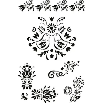 Šablona folklor, 20 x 30 cm, plast