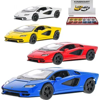 autodráha Kinsmart Auto model Lamborghini Countach LPI 800-4 kov PB 13cm 4 barvy