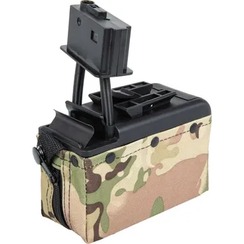 Krabicový zásobník pro M249 - Multicam, 2000bb, elektrický, A&K