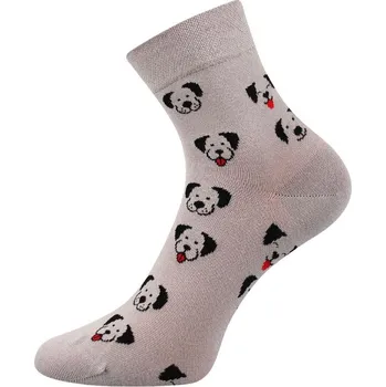 Dámské ponožky Voxx Dámské ponožky Felixa šedé pejsci (Dámské střední ponožky)