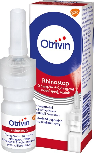 Otrivin Rhinostop 0,5mg/ml + 0,6mg/ml—nosní sprej 10ml