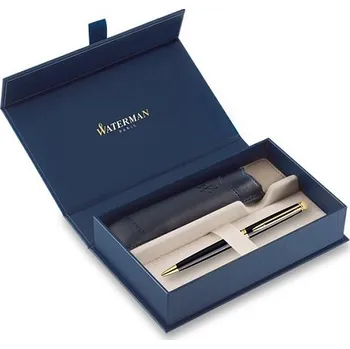 Sada pera s tužkou Waterman Hémisphère Black GT - kuličkové pero, dárková sada s pouzdrem 954725897