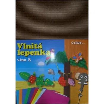 Karton Barevná vlnitá lepenka B4 10ks hnědá