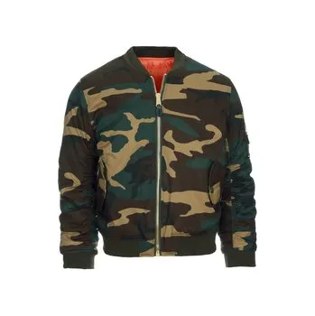 Bunda dětská Fostex MA1 - woodland, XL