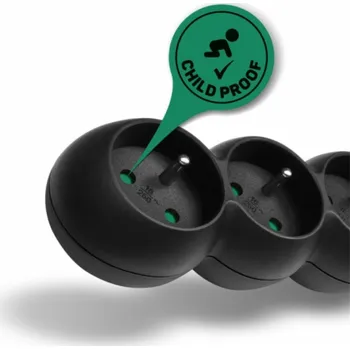 Elektrická zásuvka Connect IT prodlužovací kabel 230 V, 6 zásuvek, 2m, bez vypínače (černý)