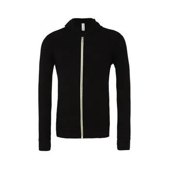 Pánská mikina Mikina Bella Triblend Full-Zip Lightweight - černá, L