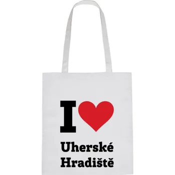 Plátěná taška - I love Uherské Hradiště Černá