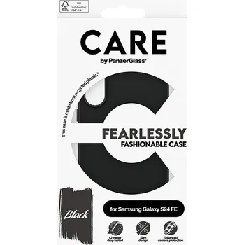 Pouzdro na mobilní telefon PanzerGlass CARE kryt Samsung Galaxy S24 FE Fearlessly černý