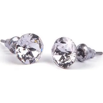 Náušnice Náušnice, s přírodně bílým SWAROVSKI krystalem, 8 mm, ART CRYSTELLA 1800XKE001U