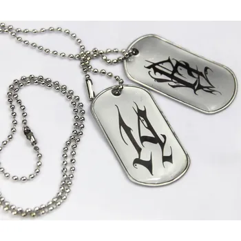 Náramek Bimericans US Dog Tags z nerezové oceli a gravírovaným designem Barva: Stříbrná