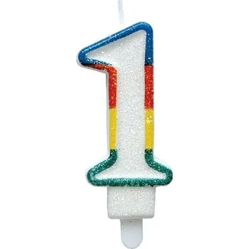 Dortová svíčka Alvarak Svíčka barevná číslo 1