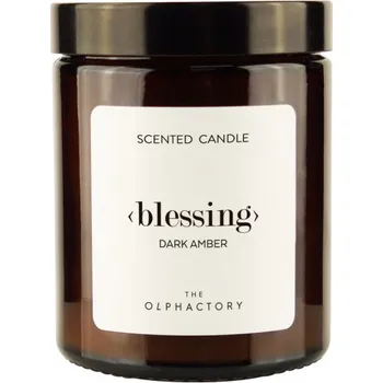 Svíčka The Olphactory Scented Candle Glass Blessing Dark Amber to 135g vonná svíčka 135 g