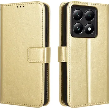 Pouzdro na mobilní telefon Crazy knížkové pouzdro na Xiaomi 14T - zlaté
