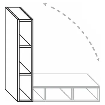 Kuchyňská skříňka Kuchyňská police Mono M WB15UNI18/90