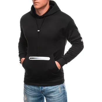 Pánské oblečení Pánská mikina s kapucí 1699B - černá - XL