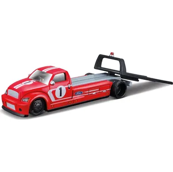 RC model auta Maisto Flatbed - 2018 Ford GT Heritage Edition, červená, 1:64 - expresní doprava