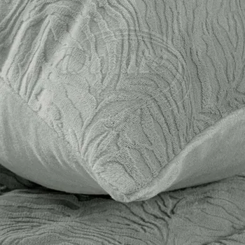 Povlečení Dante Povlečení mikroflanel větve šedé - 200x140 cm + 90x70 cm