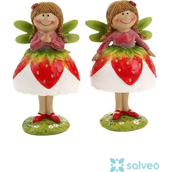 Víla jahodová stojící 8 x 15 x 6 cm