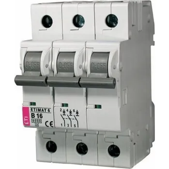 Stavebniny Automatický spínač Eti MAT6, 3P, C, 25A, 6kA