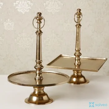 Etažér Junah 2 druhy Alu zlatý 50 cm