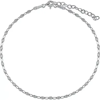 Náramek Stříbrný náramek Sunburst se zdobenými očky 2 mm