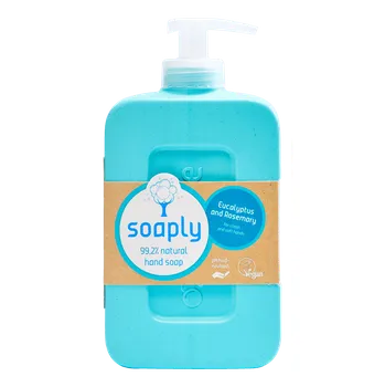 Čistící mýdlo Soaply | Přírodní mýdlo na ruce - eukalyptus a rozmarýn koncentrovaný a účinný, pro přirozeně čisté a hebké ruce - 300 ml