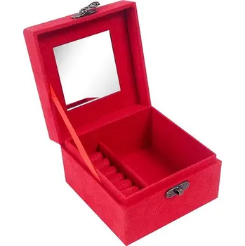 Šperkovnice Aga Šperkovnice 12,2 × 12,2 × 8,5 cm červená