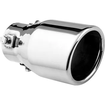 Koncovka výfuku ASSO koncovka výfuku nerezová kulatá, vnější průměr 76 mm, délka 130 mm