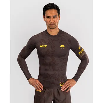Rashguard Rashguard Venum UFC FUSION Fight Week Performance - dlouhý rukáv - Earthen Brown Velikost: L