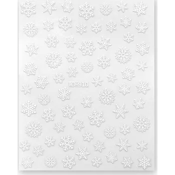 Umělé nehty Zdobení č.022 - Vločky bílé mix