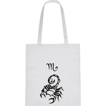 Nákupní taška Plátěná taška - Znamení Štír Růžová