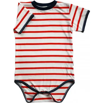 Body Letní bambusové bodytriko (červený proužek) Velikost: 146