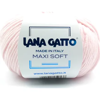 Příze Lana Gatto pletací příze vlna merino MAXI SOFT baby růžová