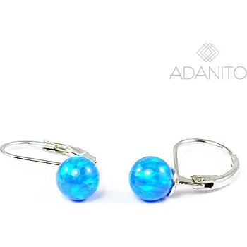 Náušnice Stříbrné opálové náušnice