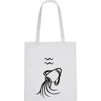 Nákupní taška Plátěná taška - Znamení Vodnář Růžová