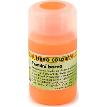 Speciální výtvarná barva Barva na textil Terno 20g Neon oranžová