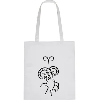 Nákupní taška Plátěná taška - Znamení Beran Růžová