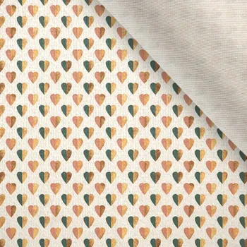 Látka samet/velvet Doris třpytivá srdce