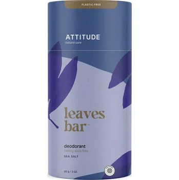 ATTITUDE Leaves bar Přírodní tuhý deodorant s vůní mořské soli, 85g