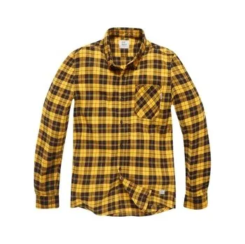 Pánské oblečení Košile Vintage Industries Riley Flannel - žlutá, XXL