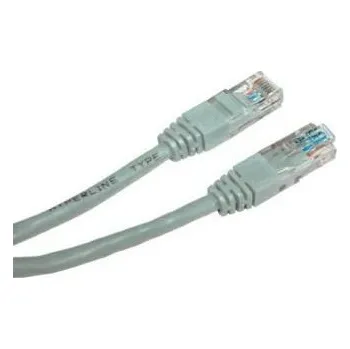 Síťový kabel Síťový LAN kabel UTP crossover patchcord, Cat.5e, RJ45 samec - RJ45 samec, 10 m, nestíněný (KB100AXX01)