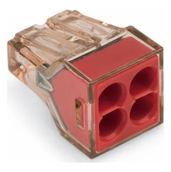 Elektroinstalační materiál Kabelová příruba Wago 773-604, 4 x 1,5-4 mm2, 5 ks.